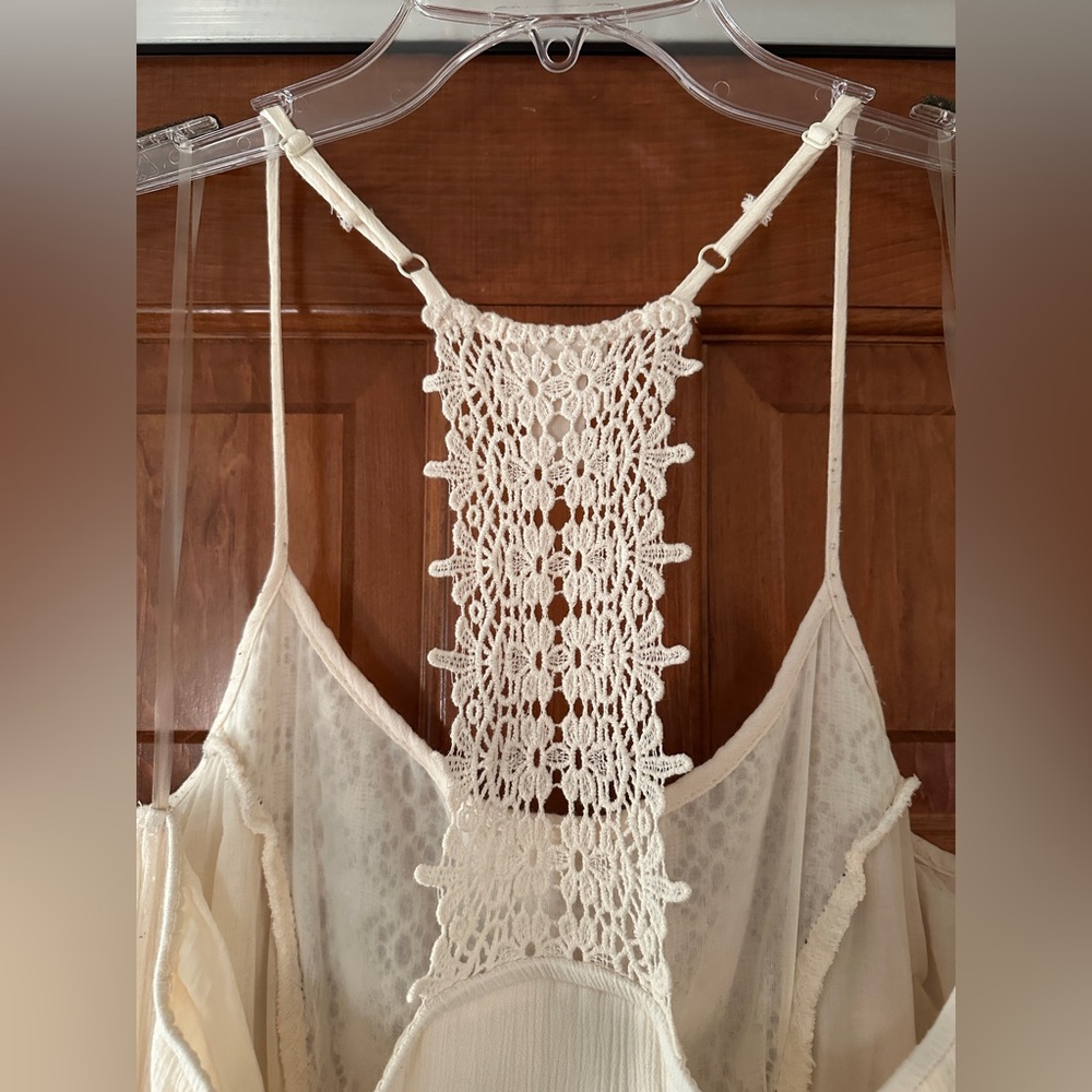 Mossimo Supply Co. Cream Crochet Dress - Picture 9 of 9